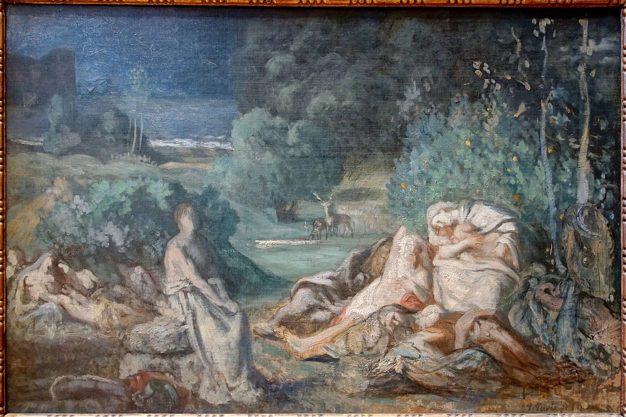 Pierre Puvis de Chavannes - Il sonno, bozzetto